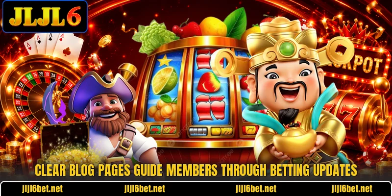 Clear blog pages guide members through betting updates