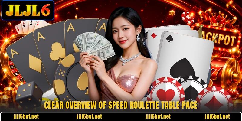 Clear overview of speed roulette table pace