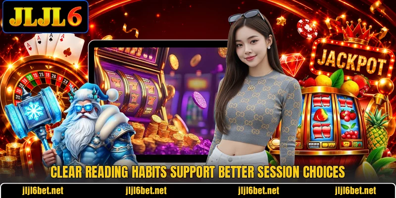 Clear reading habits support better session choices