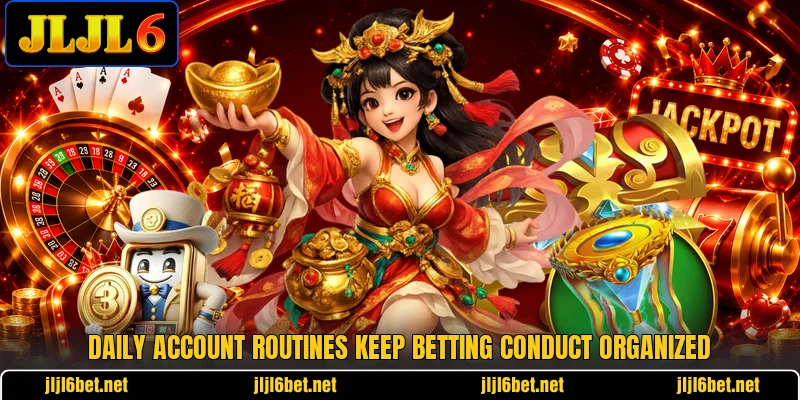 Daily account routines keep betting conduct organized