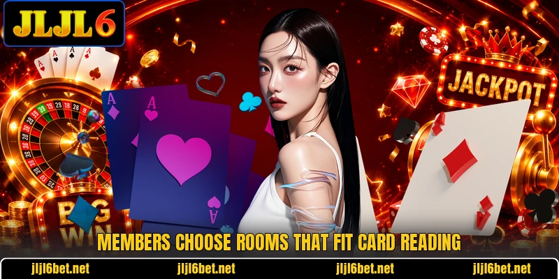 Members choose rooms that fit card reading