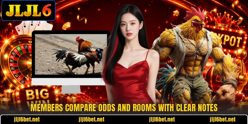 Members compare odds and rooms with clear notes
