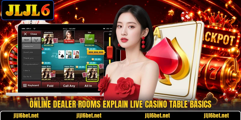 Online dealer rooms explain live casino table basics Online dealer rooms explain live casino table basics