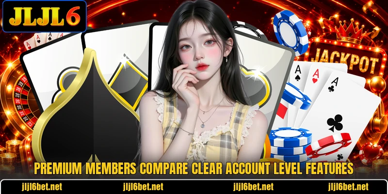 Premium members compare clear account level features