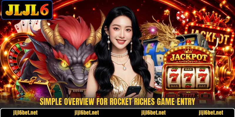 Simple overview for Rocket Riches game entry