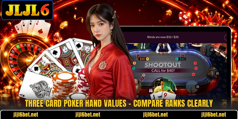 Three Card Poker Hand Values - Compare Ranks Clearly